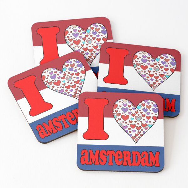 Item preview, I Love Amsterdam – Dutch Flag Heart Design | Netherlands Travel Souvenir designed and sold by Michael van der Hoorn.