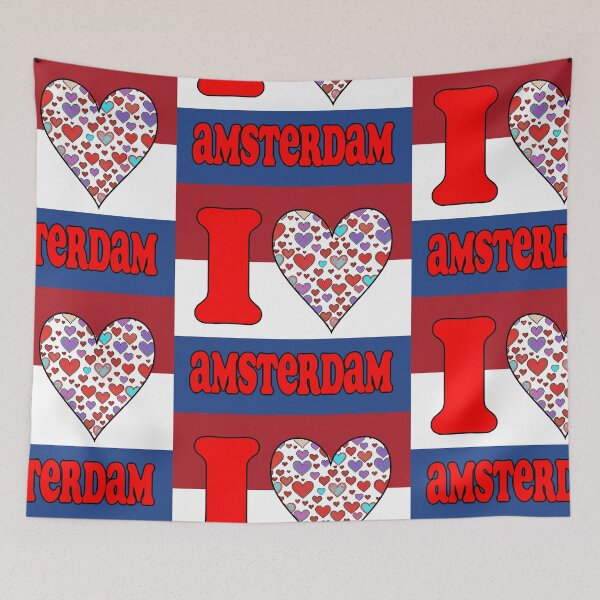 Item preview, I Love Amsterdam – Dutch Flag Heart Design | Netherlands Travel Souvenir designed and sold by Michael van der Hoorn.