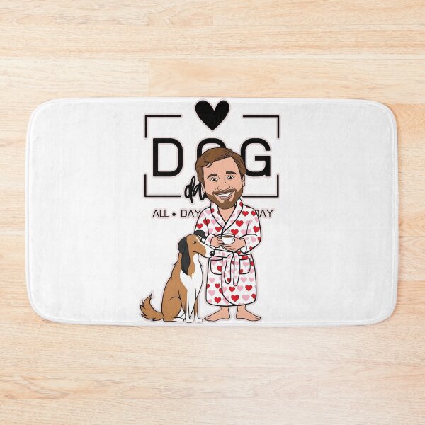 Item preview, Dog Dad All Day Every Day – Cozy Morning with a Smooth Collie designed and sold by GoodyPaws.