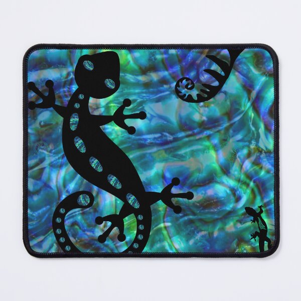 Item preview, Blue Green Paua Gecko. New Zealand. designed and sold by VibrantArtwork.
