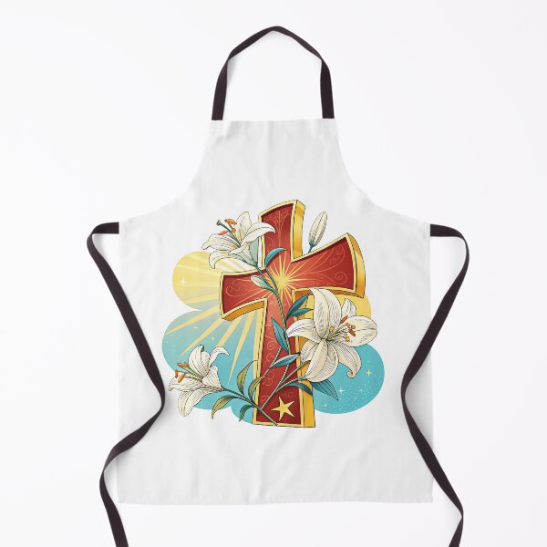 Item preview, Symbol of Faith – Cross with Lilies and Sun Rays designed and sold by GabbyKI261.