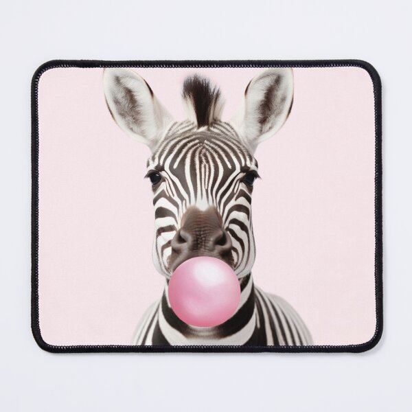Item preview, Zebra Blowing Pink Bubble Gum - Fun Animal Art designed and sold by Vibrantdream.