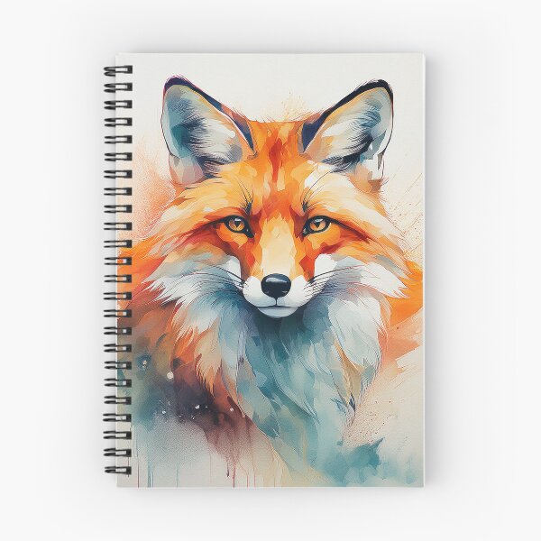 Artikelvorschau, Foxy Aquarell Spritzer entworfen und verkauft von WildWho.