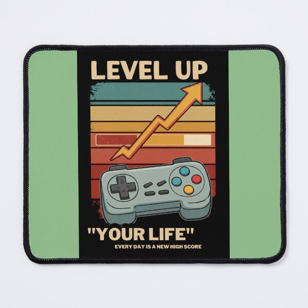 Item preview, Level Up Gaming Shirt, Motivational Tee for Gamers, Retro Gamer Gift, Keep Leveling Up designed and sold by Thread-Verse.