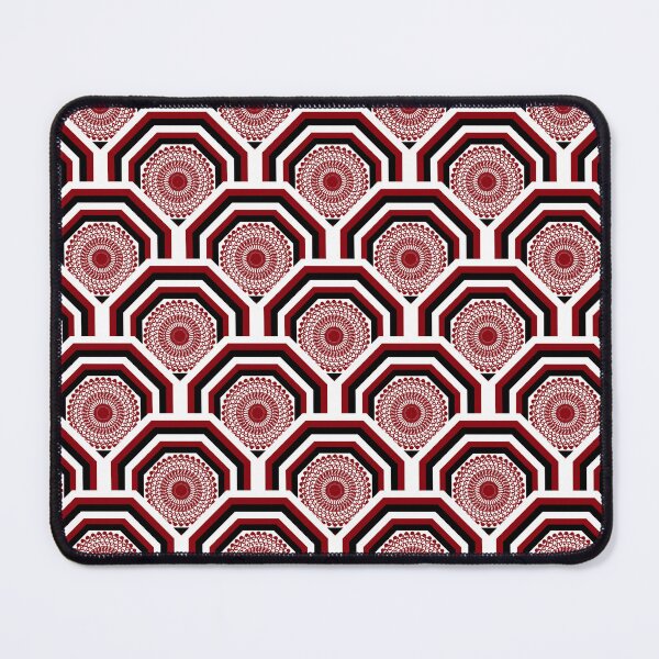 Item preview, Artistic Circular Pattern in Red and Black Octagonal Frame designed and sold by Kittaya  Saemee.