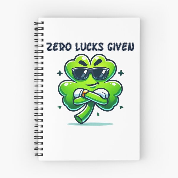 Artikelvorschau, Zero Lucks Given - Lustiges St. Patrick's Day Kleeblatt-Haltung-Design entworfen und verkauft von LilMessyKitchen.