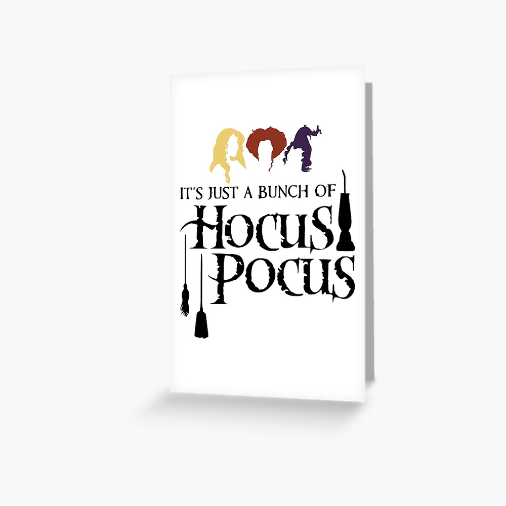 hocus pocus pop up card
