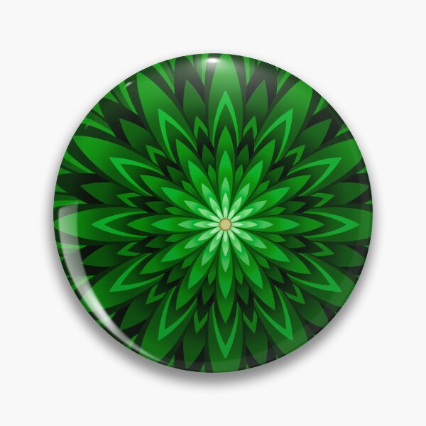 Artikelvorschau, Strahlende grüne Blume entworfen und verkauft von BlackthornDsign.