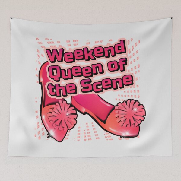 Item preview, Weekend Queen of the Scene Pink Pom-Pom Elegance designed and sold by SplashTastic.