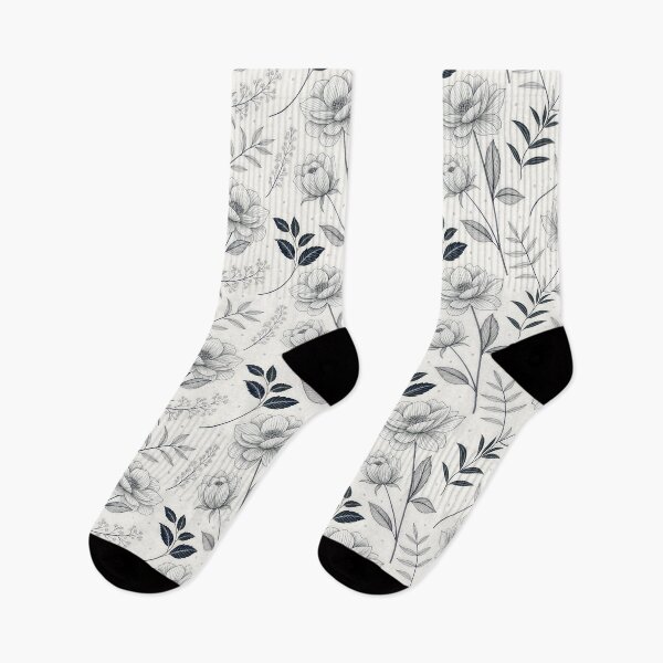 Item preview, Elegant Floral Line Art Pattern designed and sold by kriszlvn.