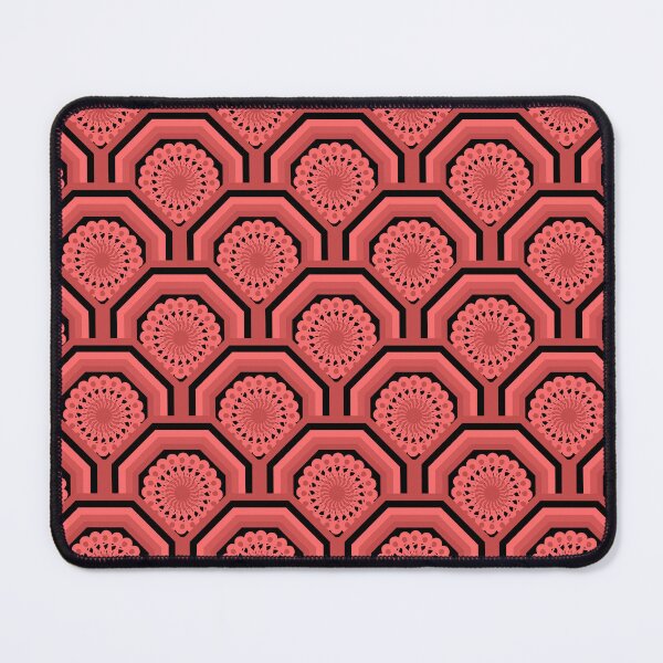 Item preview, Intricate Floral Pattern in Pink and Black Octagonal Frame designed and sold by Kittaya  Saemee.