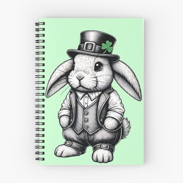 Item preview, St. Patrick’s Day Gentleman Rabbit designed and sold by TSQ.