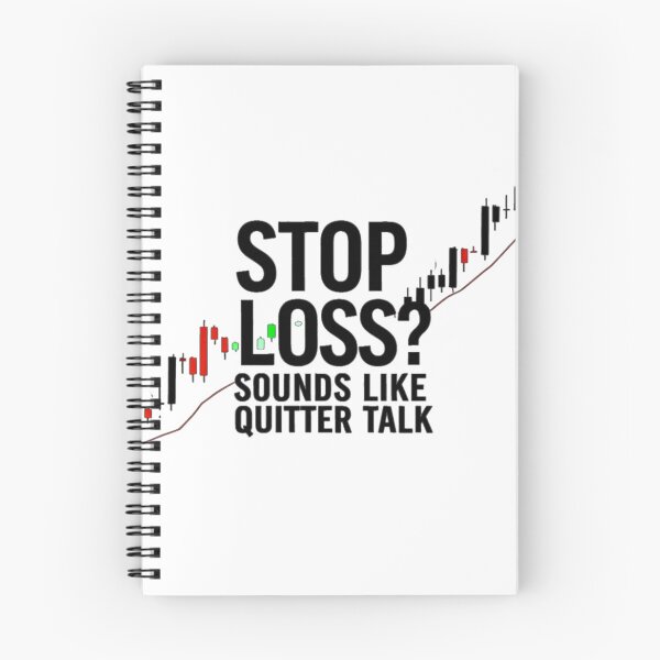 Item preview, "Stop Loss? Sounds Like Quitter Talk" Funny Trading Gift – Forex, Stocks, Crypto designed and sold by D1dymos.
