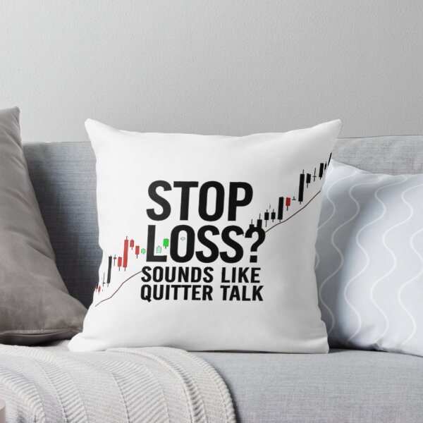 Item preview, "Stop Loss? Sounds Like Quitter Talk" Funny Trading Gift – Forex, Stocks, Crypto designed and sold by D1dymos.