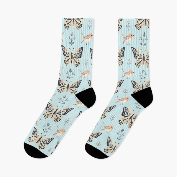 Item preview, Charming Birds and Butterflies Pattern Design Bliss designed and sold by Vibes To VIsual.