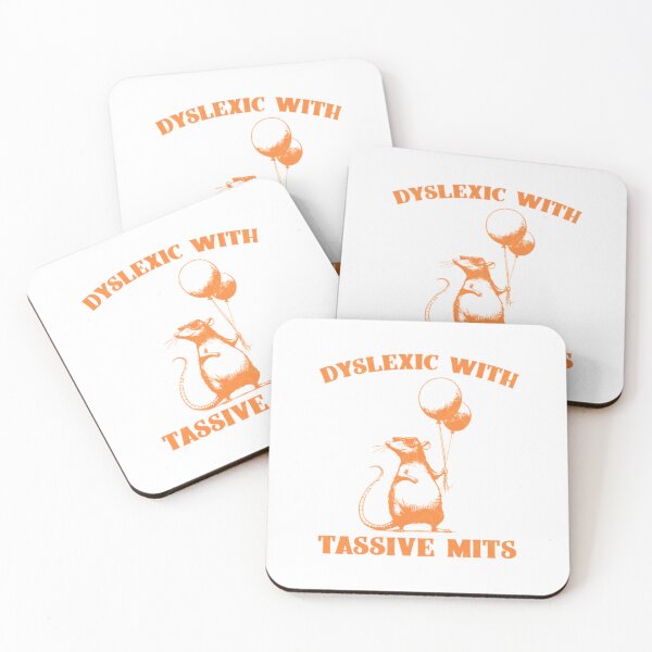 Item preview, Dyslexic With Massive Mitts Design – Funny Typographic Humor designed and sold by Colorful-Garden.