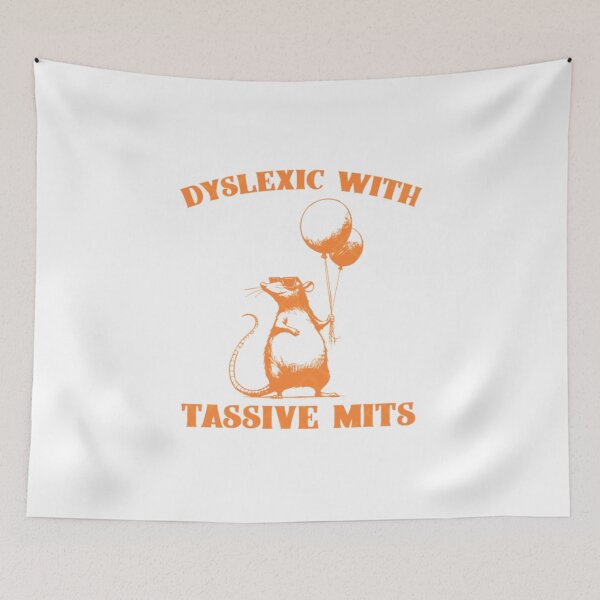Item preview, Dyslexic With Massive Mitts Design – Funny Typographic Humor designed and sold by Colorful-Garden.