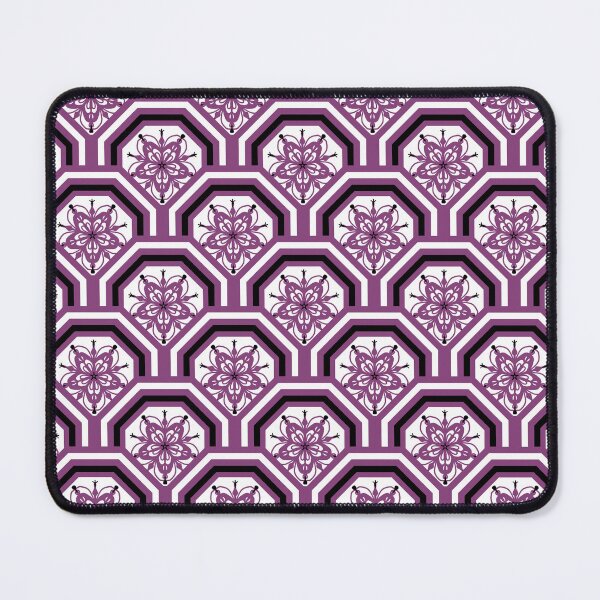 Item preview, Geometric Floral Pattern in Purple Octagonal Frame designed and sold by Kittaya Saemee.