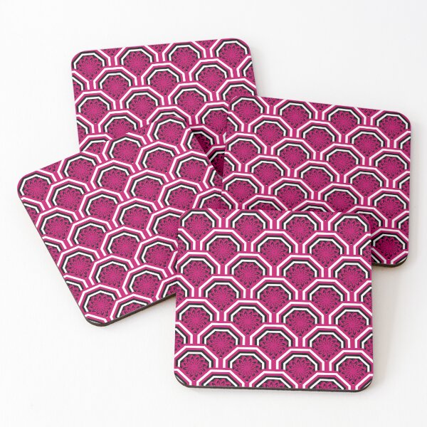 Item preview, Pink Octagonal Floral Pattern designed and sold by Kittaya  Saemee.