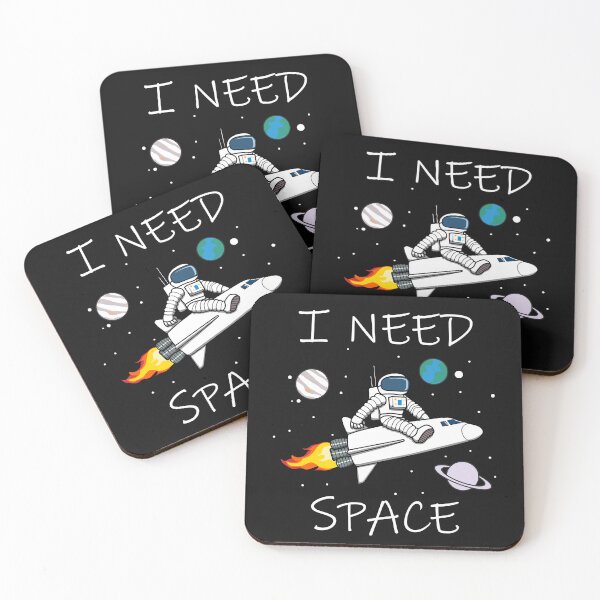 Item preview, I Need Space Funny Astronaut Design designed and sold by Jaudaux Designs.