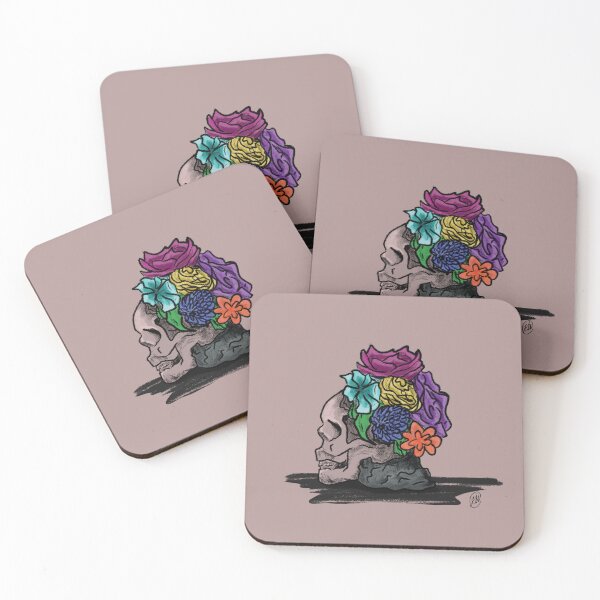 Item preview, Skull Growing Flowers designed and sold by daydream believer.