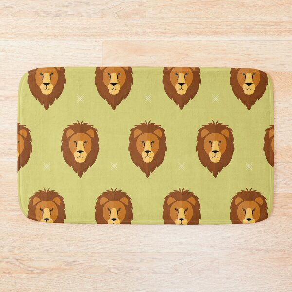 Item preview, Lions' heads on green designed and sold by reneesillus.