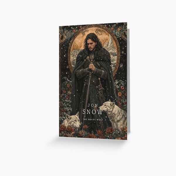 Item preview, Jon Snow Illustration "The White Wolf" - The White Wolf  designed and sold by Studio RTN.