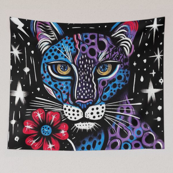 Item preview, Starry Night Jaguar with Flower designed and sold by zzz888.