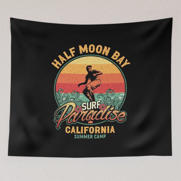 Item preview, Half Moon Bay Surf Paradise San Mateo County California designed and sold by eclecTEEq.