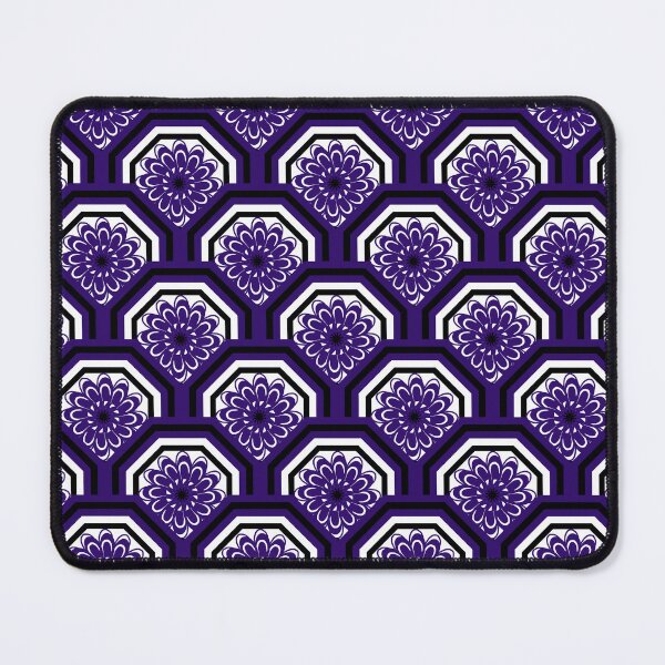 Item preview, Modern Purple Octagonal Floral Pattern designed and sold by Kittaya  Saemee.