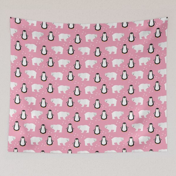 Item preview, Arctic adventures on pink designed and sold by reneesillus.