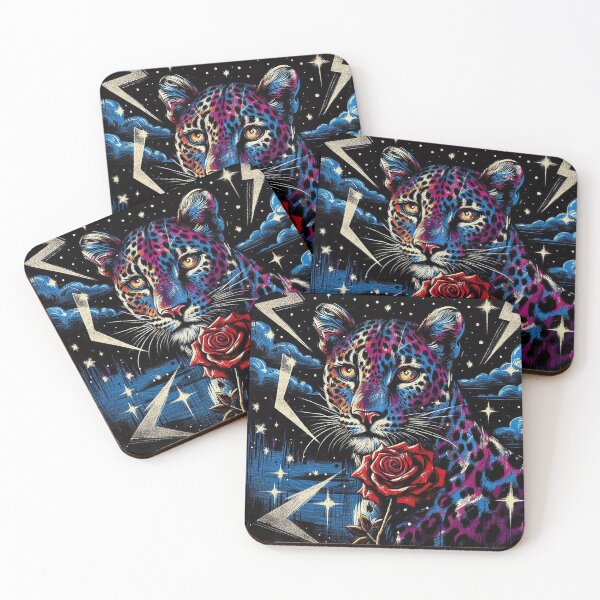 Item preview, Celestial Jaguar with Crimson Rose designed and sold by zzz888.