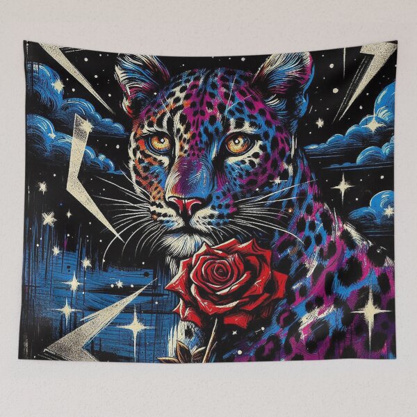 Item preview, Celestial Jaguar with Crimson Rose designed and sold by zzz888.