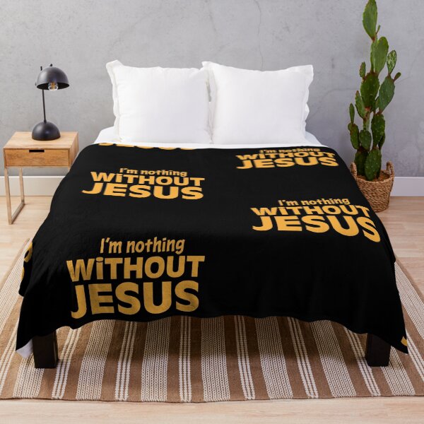 Item preview, I Am Nothing Without Jesus - Bible Verse designed and sold by CrossCrafted.