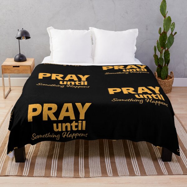 Item preview, Pray Until Something Happens - Christian  designed and sold by CrossCrafted.