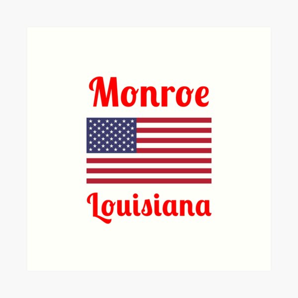 Item preview, Monroe Louisiana - Stylish Prints, designed and sold by Fleetwood1994.
