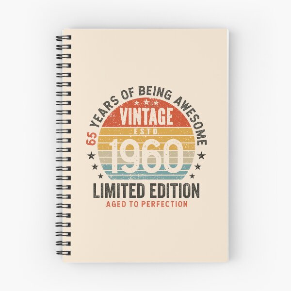 Item preview, 65th Birthday Awesome 65 Years Vintage Since 1960 designed and sold by eclecTEEq.