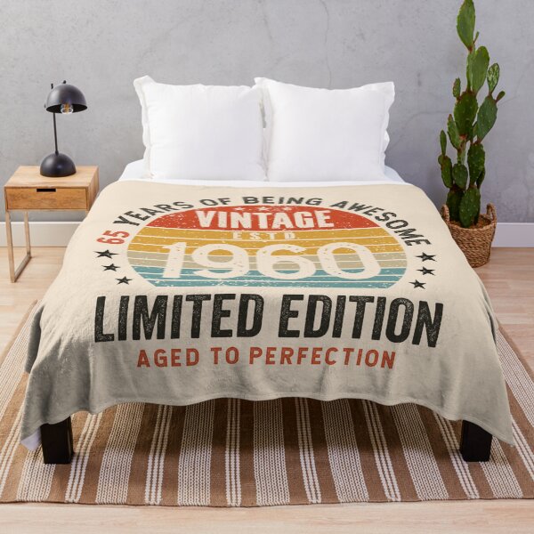 Item preview, 65th Birthday Awesome 65 Years Vintage Since 1960 designed and sold by eclecTEEq.