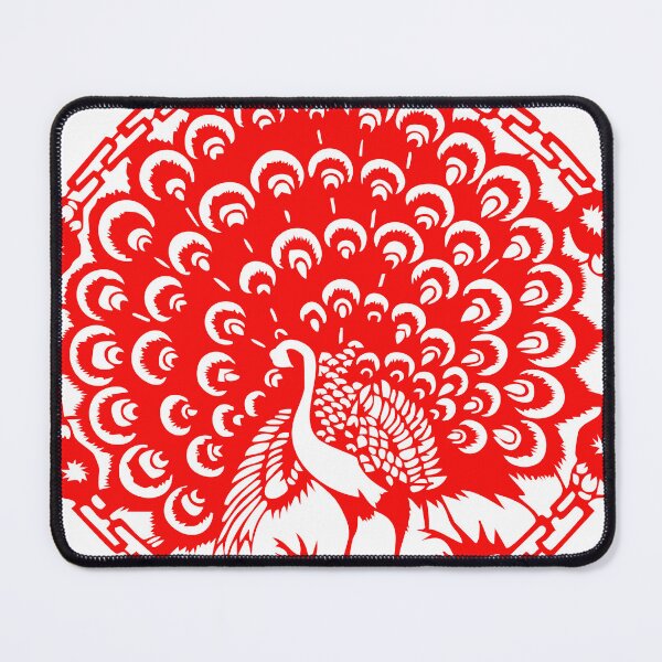 Item preview, Red Peacock Beautiful Chinese paper cutting art and designs designed and sold by Bspaces.