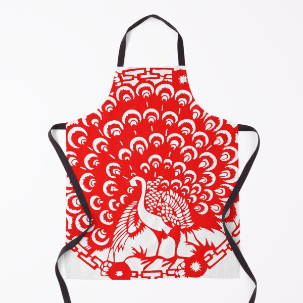Item preview, Red Peacock Beautiful Chinese paper cutting art and designs designed and sold by Bspaces.