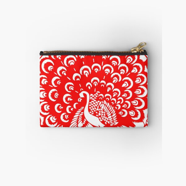 Item preview, Red Peacock Beautiful Chinese paper cutting art and designs designed and sold by Bspaces.