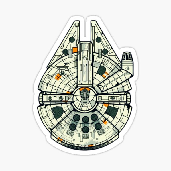 Item preview, Millennium Falcon - Iconic Star Wars Spaceship Design designed and sold by BRAStudio.