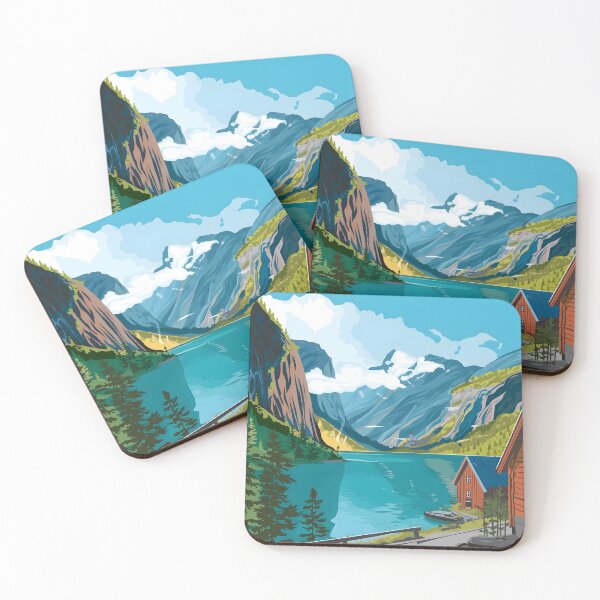 Item preview, Vintage Norway Fjords  designed and sold by Zibis09.