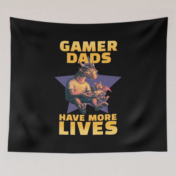Item preview, Gamer Dads Have More Lives designed and sold by AnAzArt.