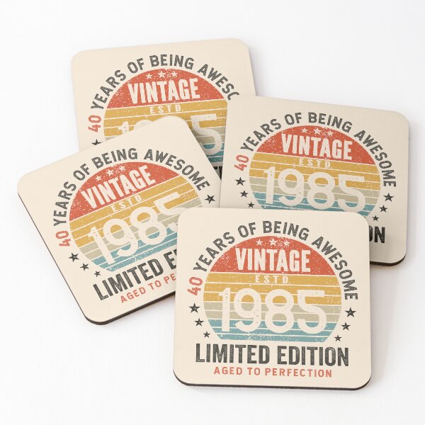 Item preview, 40th Birthday Awesome 40 Years Vintage Since 1985 designed and sold by eclecTEEq.