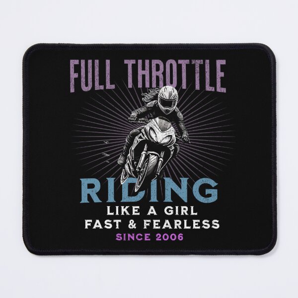 Item preview, Full Throttle - Riding Like a Girl Since 2006 designed and sold by LegendaryDesigns.