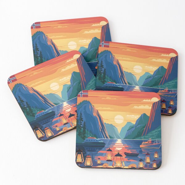 Item preview, Vintage Norway Fjords Famous designed and sold by Zibis09.