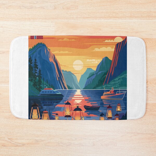 Item preview, Vintage Norway Fjords Famous designed and sold by Zibis09.