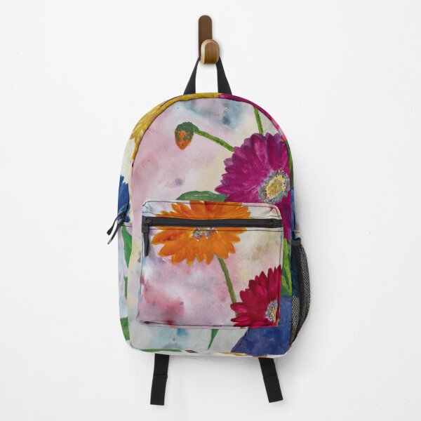 Item preview, Flowers - Gerbera Daisies in Blue Vase designed and sold by GraceArtMusic.