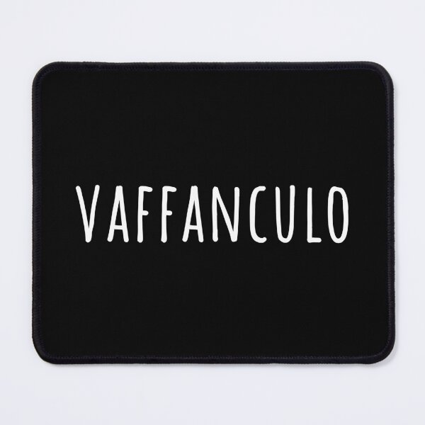 Item preview, Narrow Vaffanculo capital white text Italian word designed and sold by EmeraldeaArt.